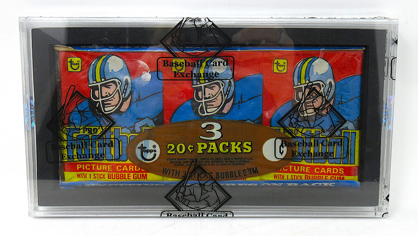1979 Topps Football Unopened Wax Pack Tray (BBCE) (27693) (Read)