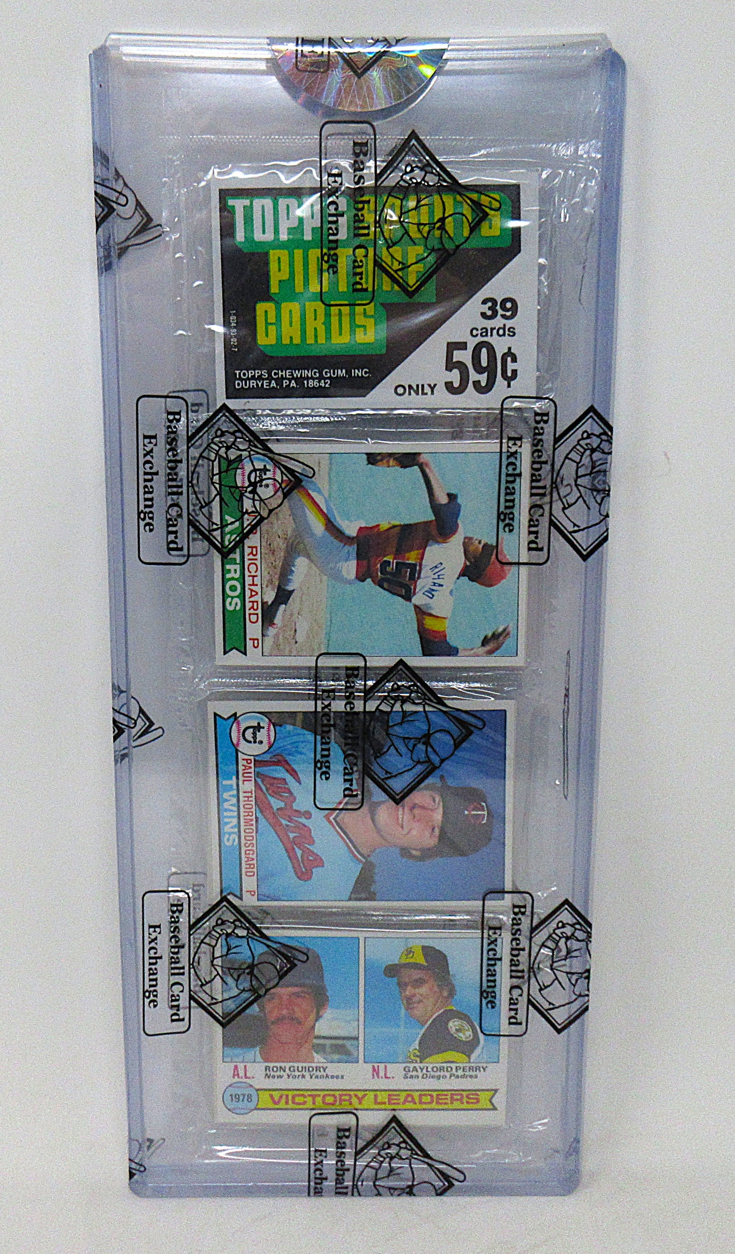1979 Topps Baseball Unopened Rack Pack (BBCE) (FASC) (27696)