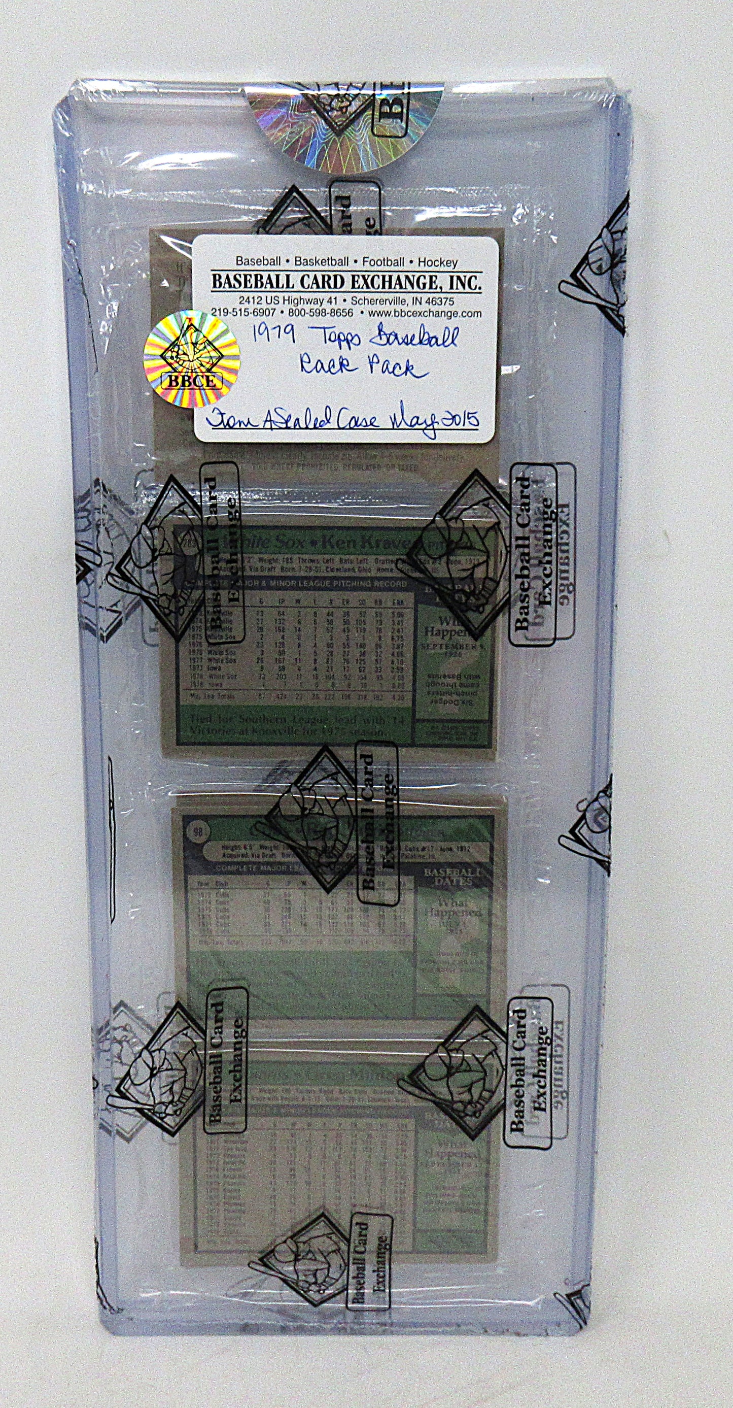 1979 Topps Baseball Unopened Rack Pack (BBCE) (FASC) (27696)