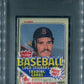 1983 Fleer Baseball Unopened Cello Pack PSA 9 Wade Boggs RC Top / Henderson Back *4857