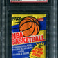 1988 1988/89 Fleer Basketball Unopened Wax Pack PSA 8 Michael Jordan Sticker Back *0140