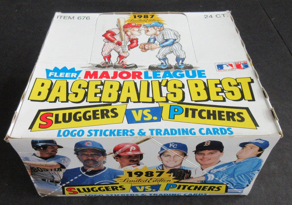 1987 Fleer Baseball Baseball's Best Sluggers vs. Pitchers Factory Set Box (24 Sets)