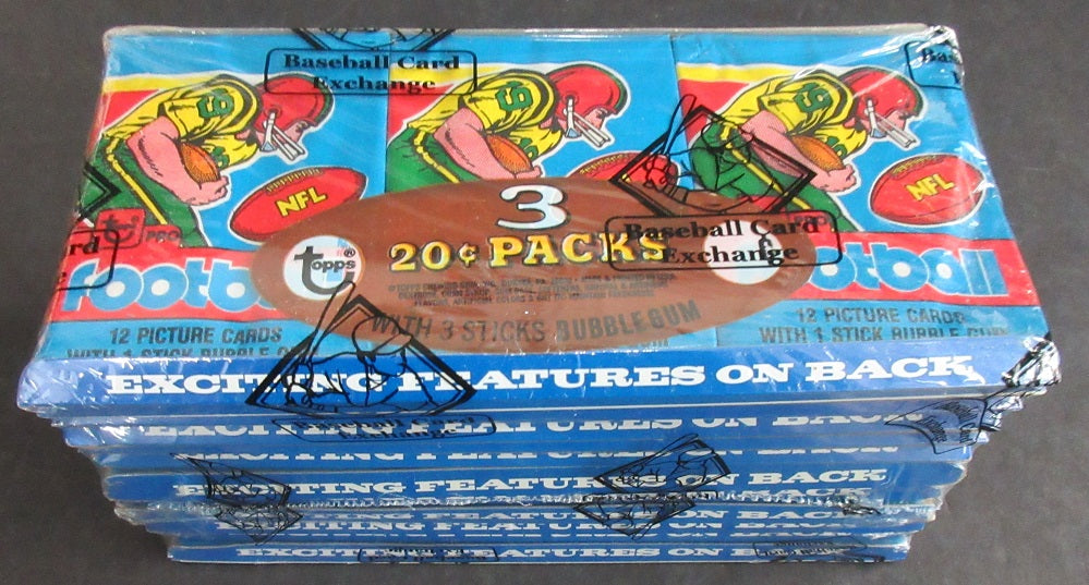 1979 Topps Football Unopened Wax Pack Tray (Lot of 12) (BBCE)