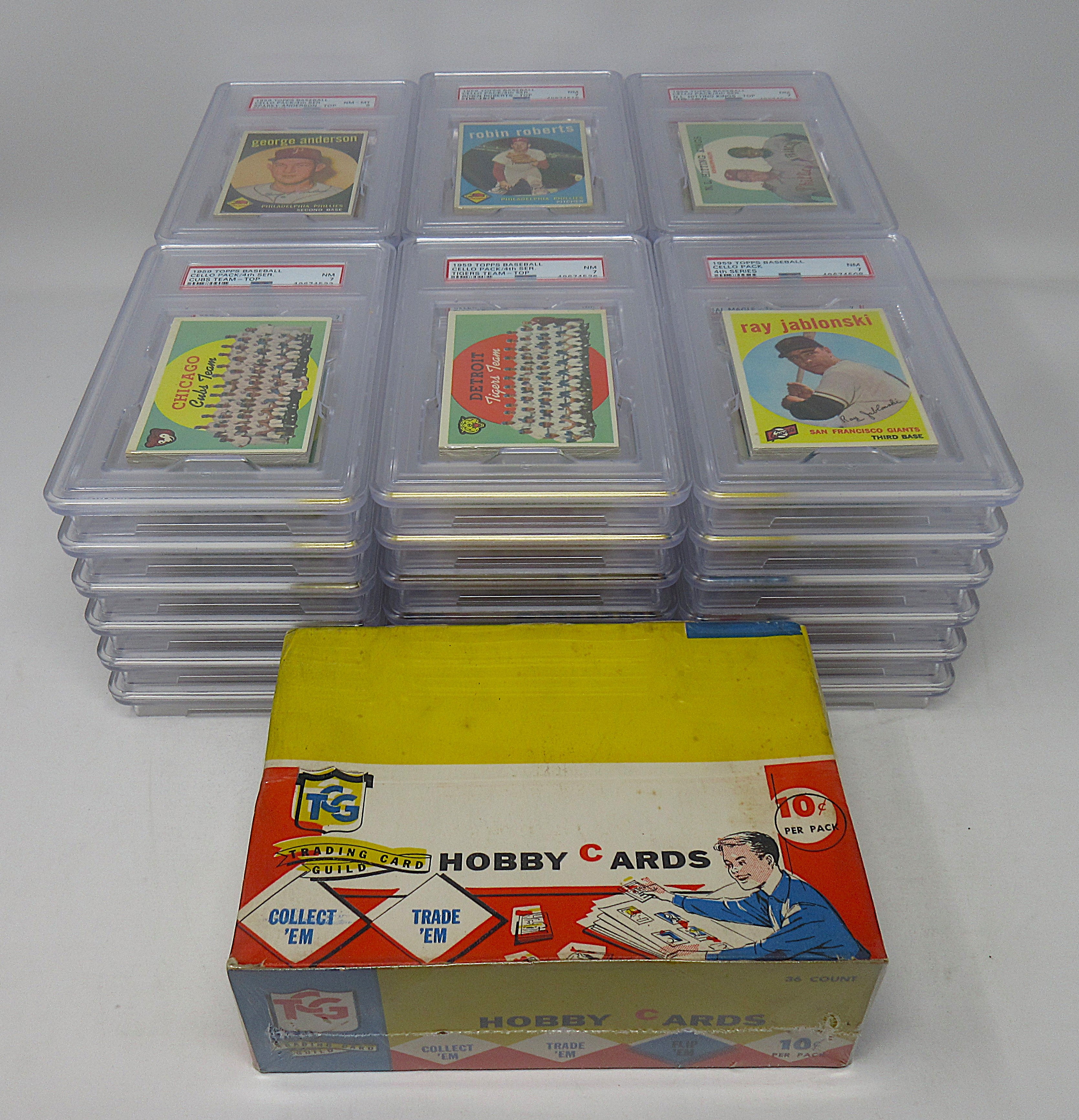 1959 Topps Baseball Unopened 4th Series Cello Box (PSA)