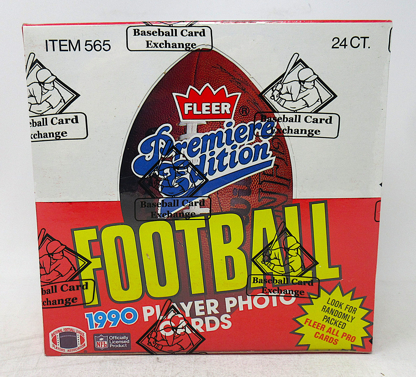1990 Fleer Football Unopened Jumbo Box (FASC)