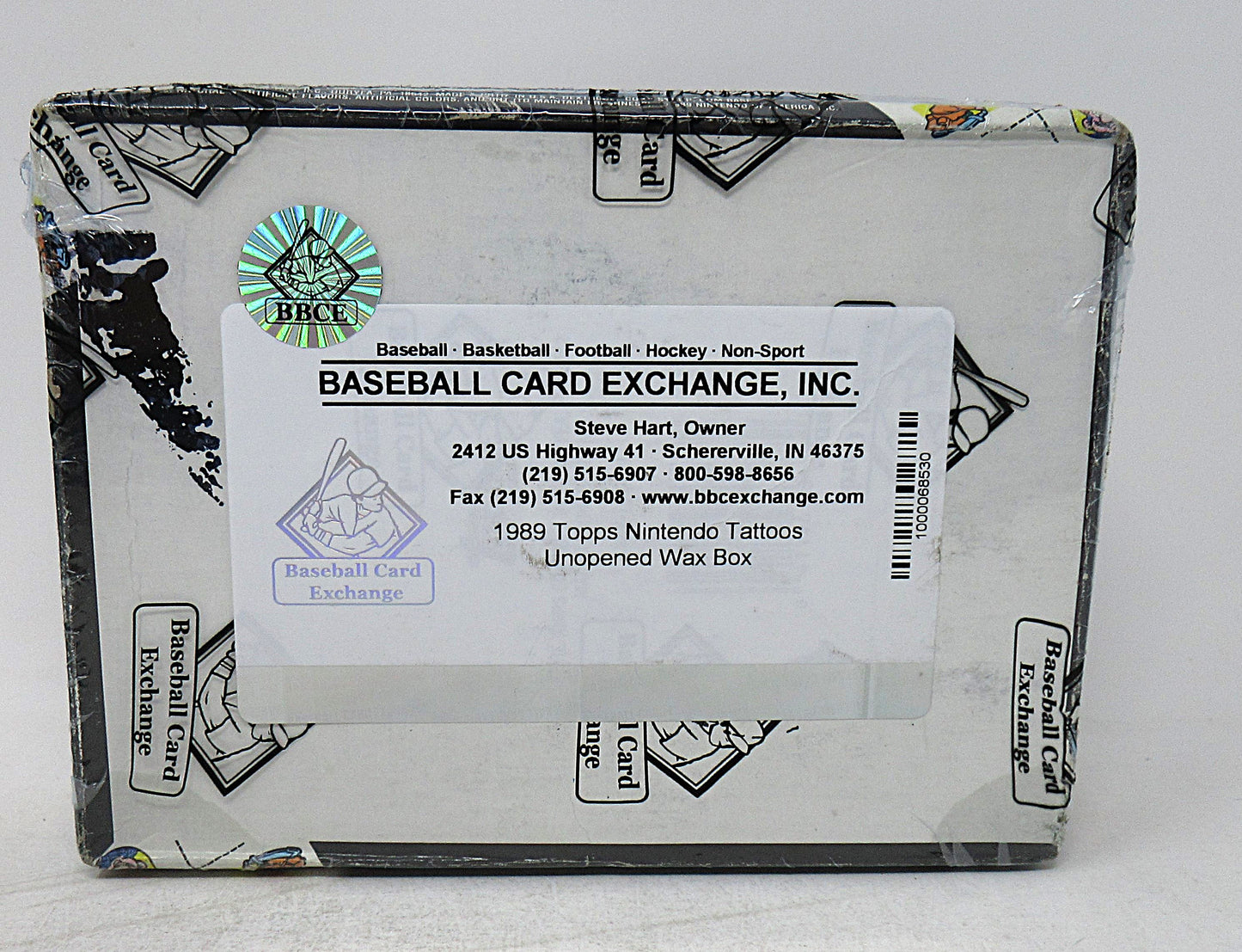 1989 Topps Nintendo Tattoos Unopened Wax Box (BBCE) (X-Out)