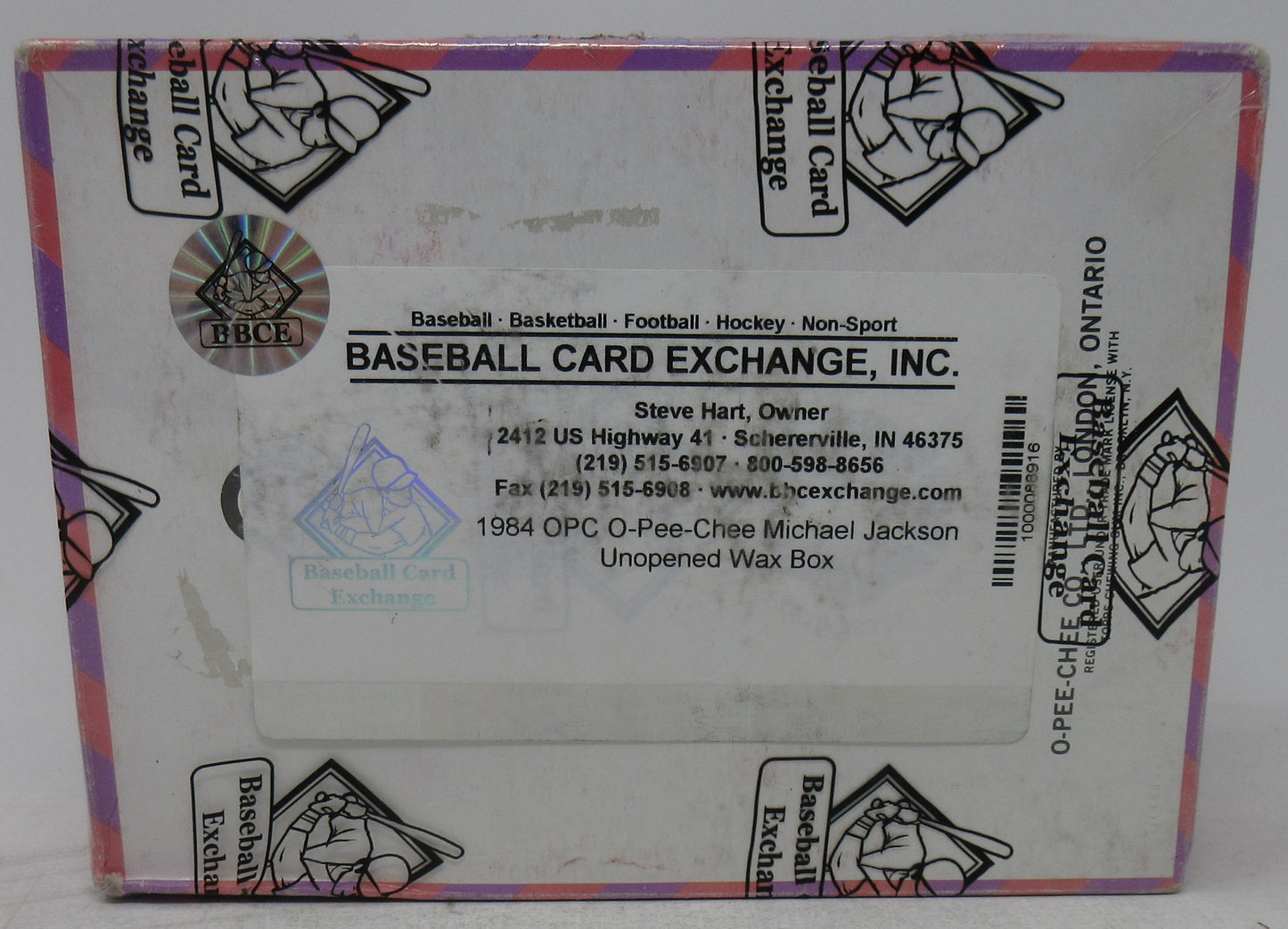 1984 OPC O-Pee-Chee Michael Jackson Unopened Wax Box (BBCE)