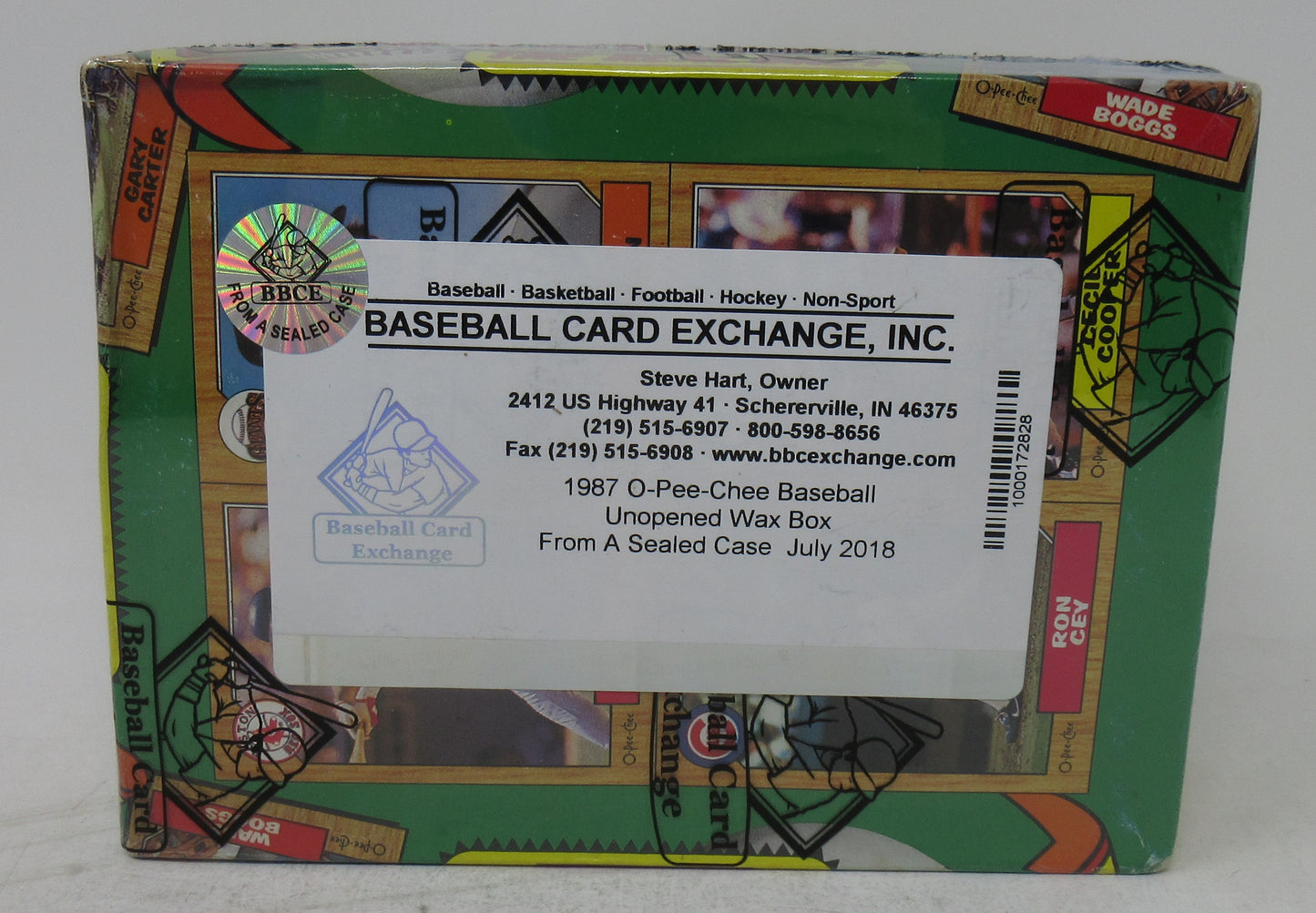 1987 OPC O-Pee-Chee Baseball Unopened Wax Box (FASC)
