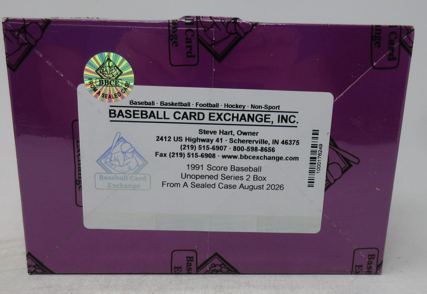1991 Score Baseball Unopened Series 2 Box (FASC)