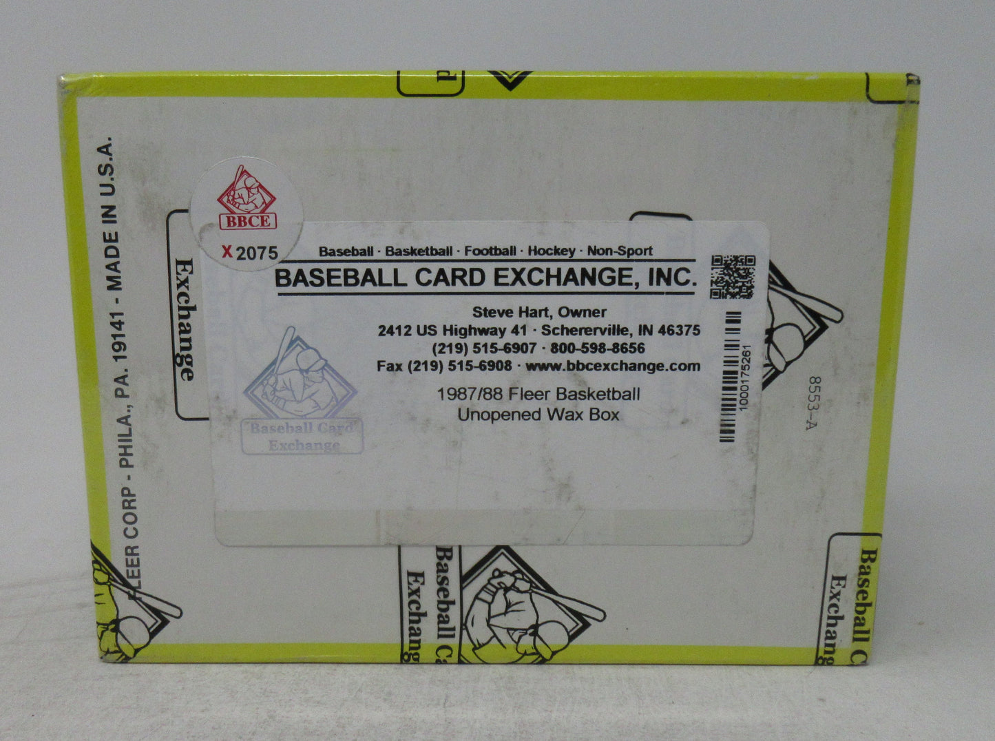 1987/88 Fleer Basketball Unopened Wax Box (BBCE) (X2075)