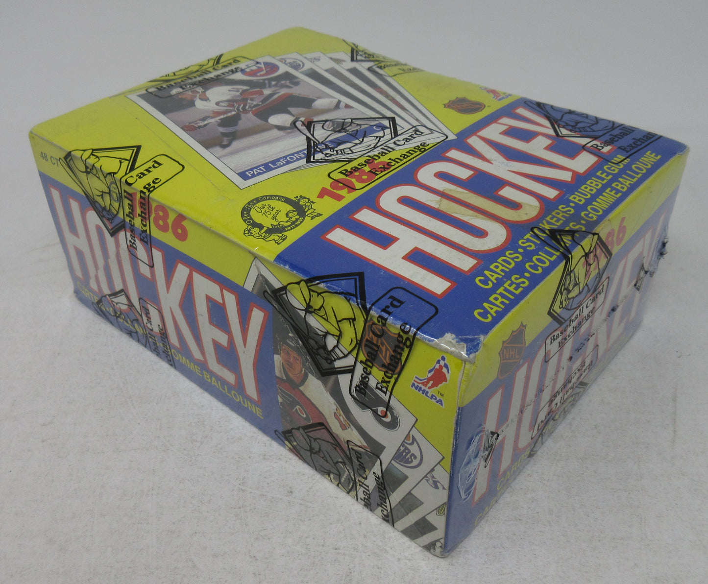 1985/86 OPC O-Pee-Chee Hockey Unopened Wax Box (BBCE) (A18946)