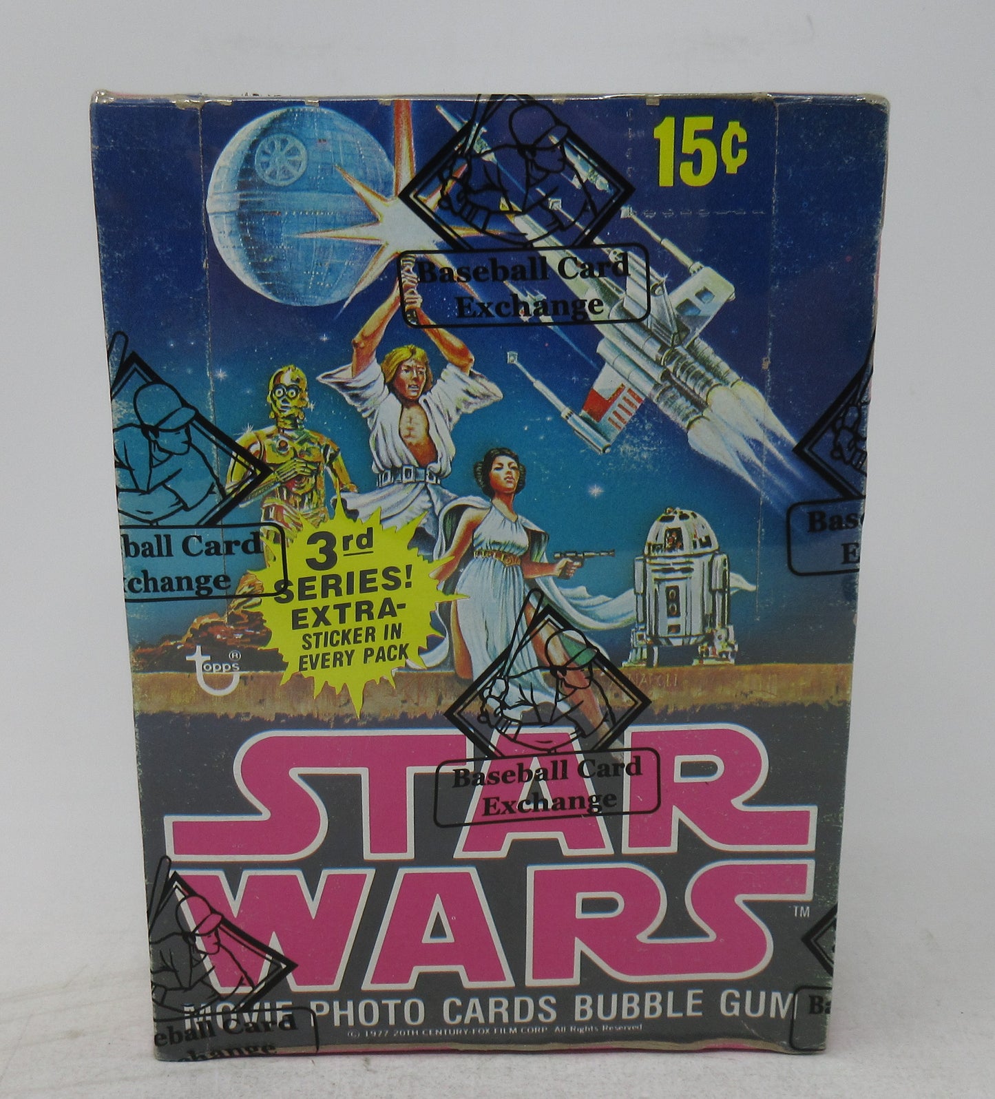 1977 Topps Star Wars Unopened Series 3 Wax Box (BBCE) (A18990)