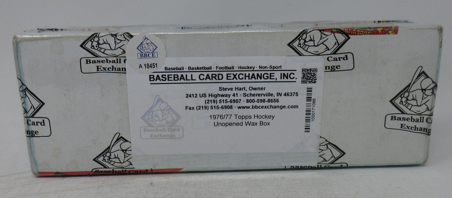 1976/77 Topps Hockey Unopened Wax Box (BBCE) (A18451)