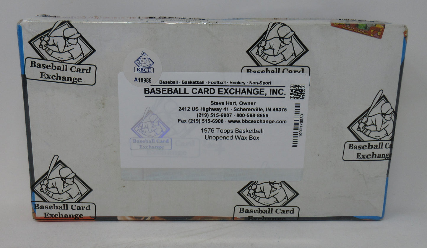1976/77 Topps Basketball Unopened Wax Box (BBCE) (A18985)