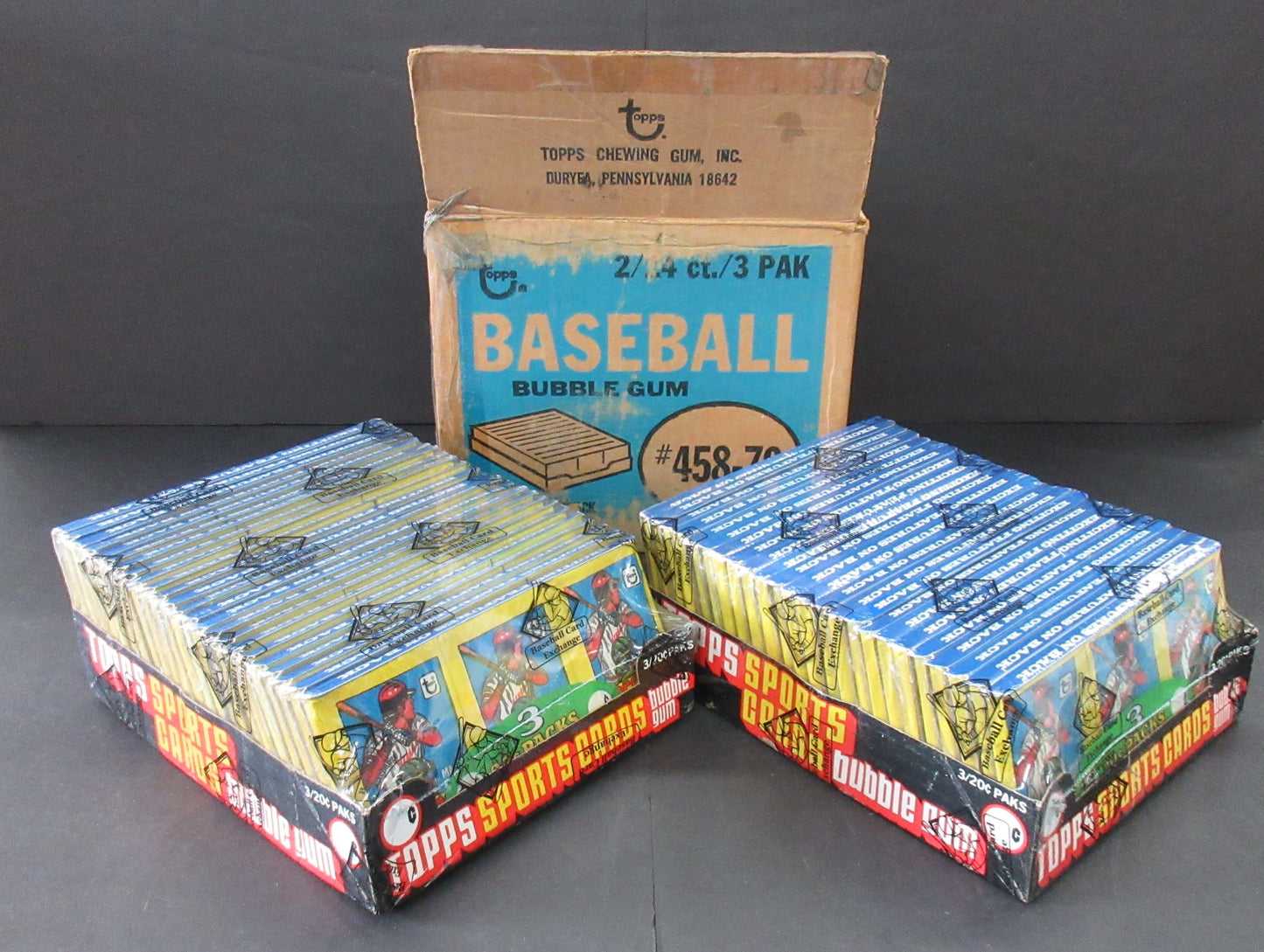 1979 Topps Baseball Wax Tray Case (2 Box) (BBCE) (B)