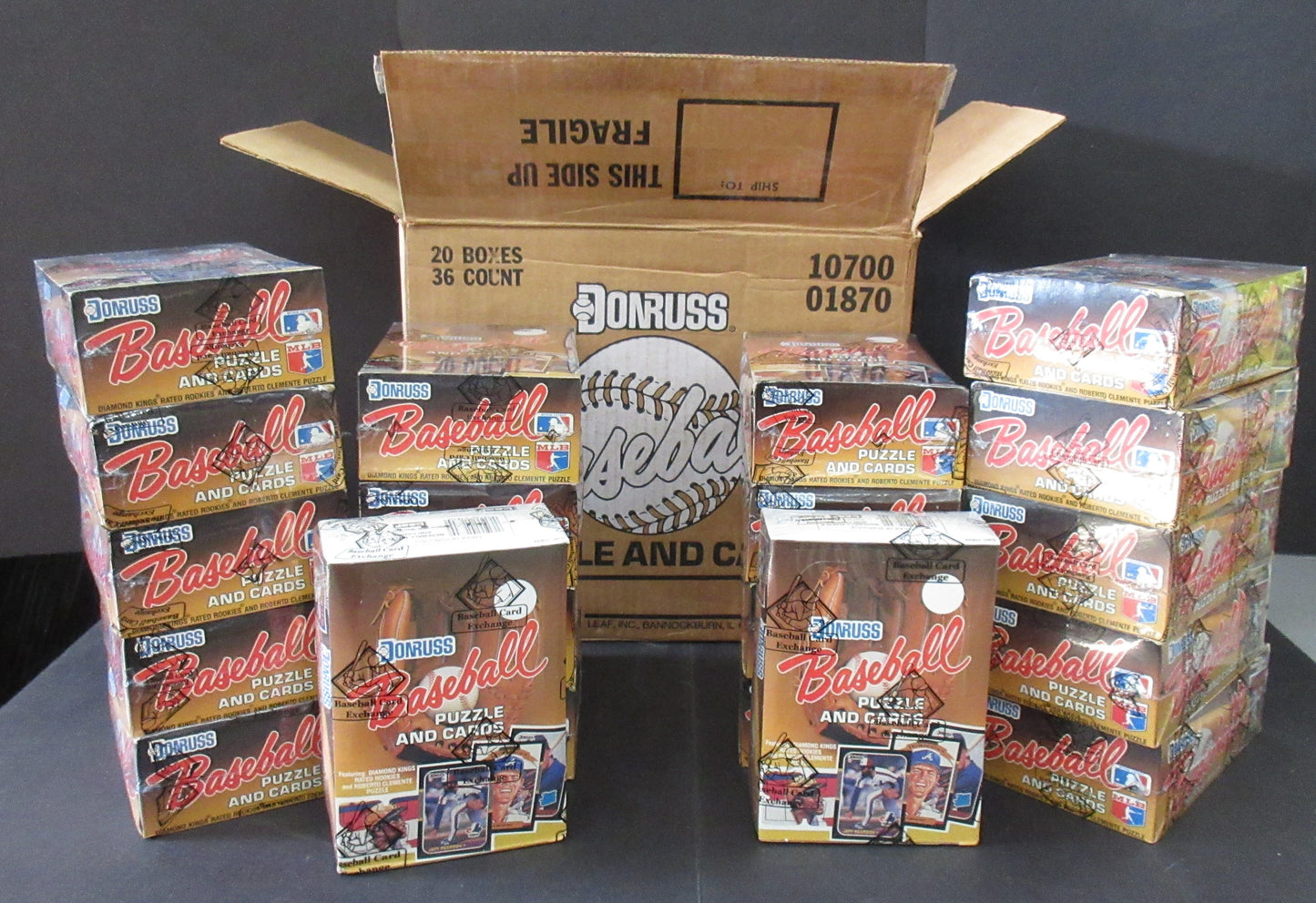 1987 Donruss Baseball Wax Case (20 Box) (FASC) (A)