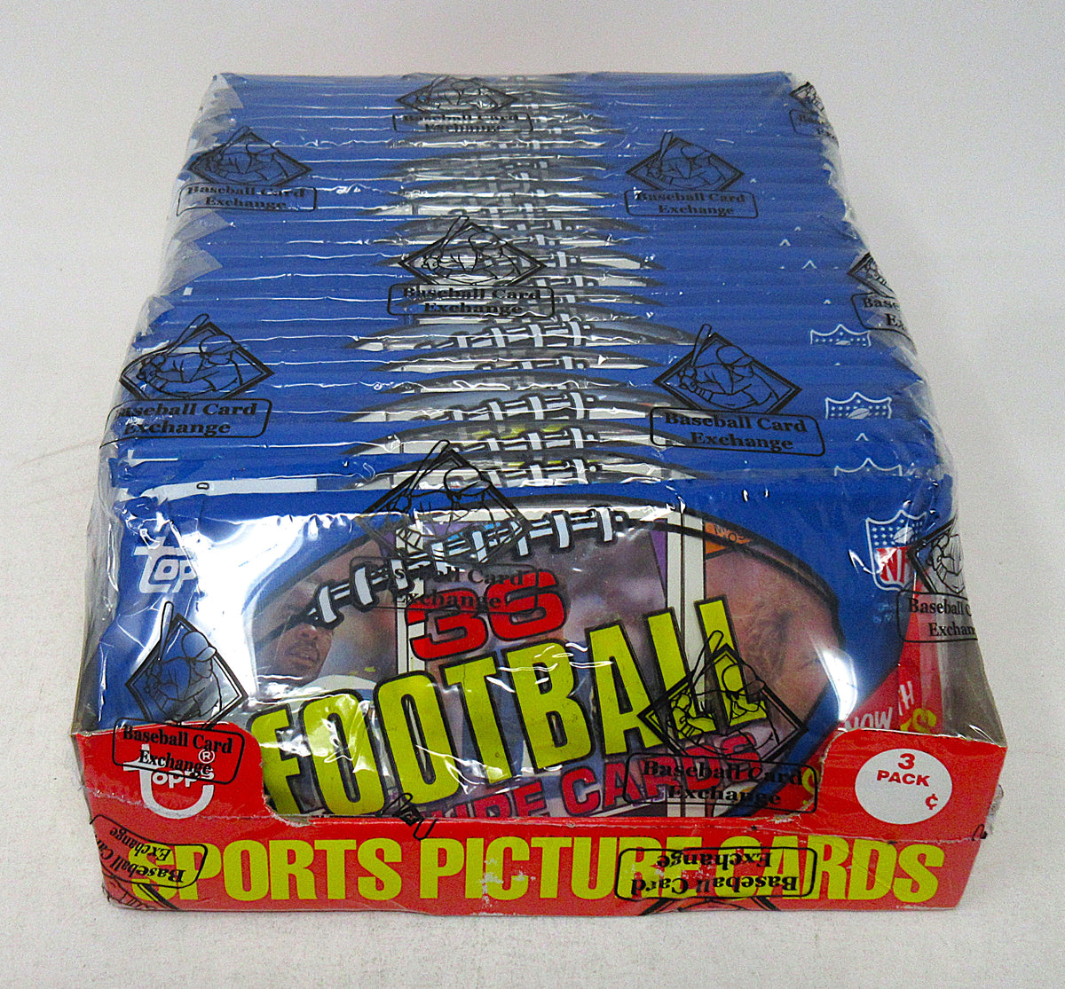 1984 Topps Football Unopened Grocery Rack Pack Box (BBCE) (A19213)