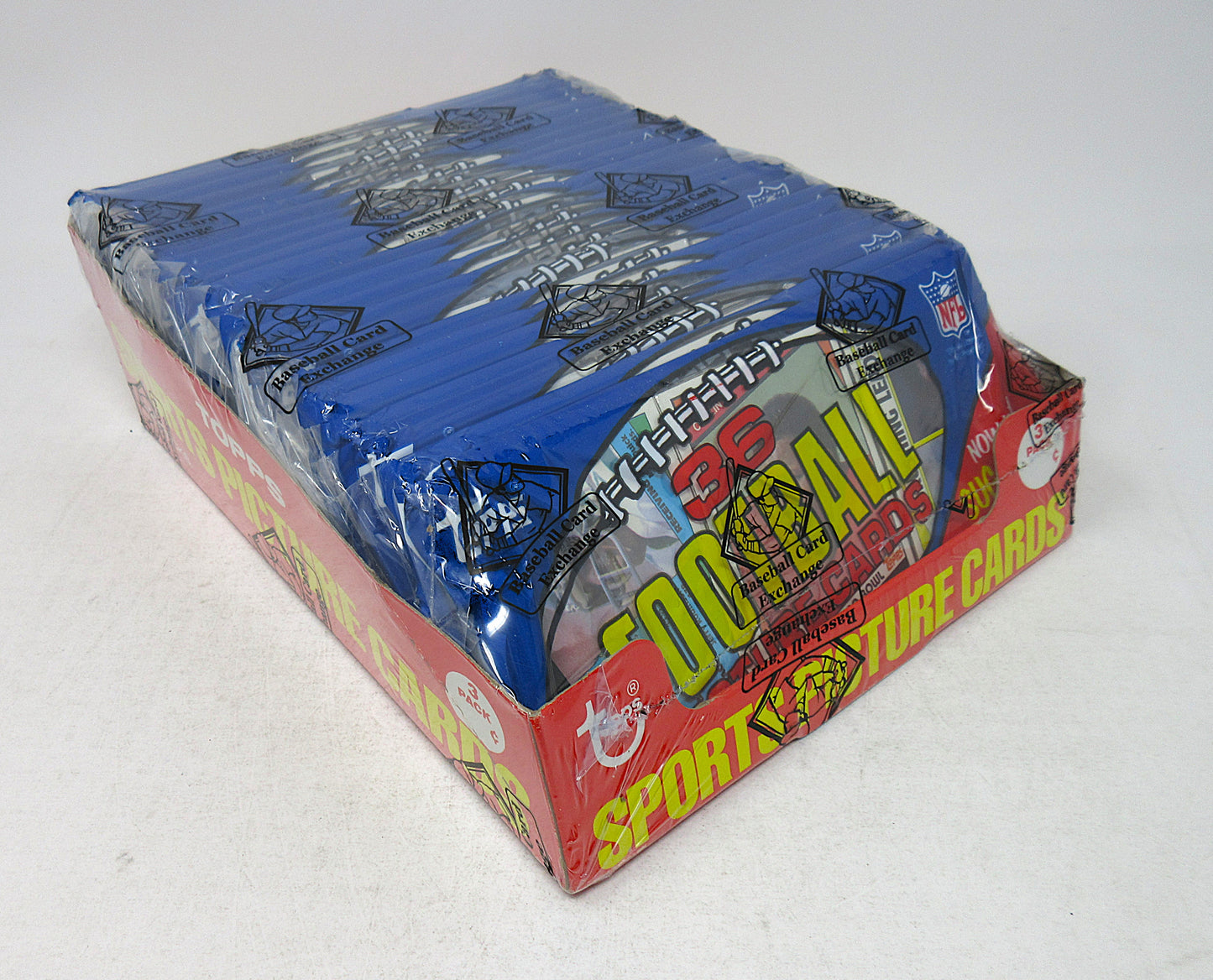 1984 Topps Football Unopened Grocery Rack Pack Box (BBCE) (A19212)