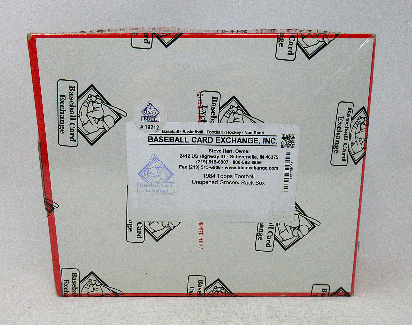 1984 Topps Football Unopened Grocery Rack Pack Box (BBCE) (A19212)