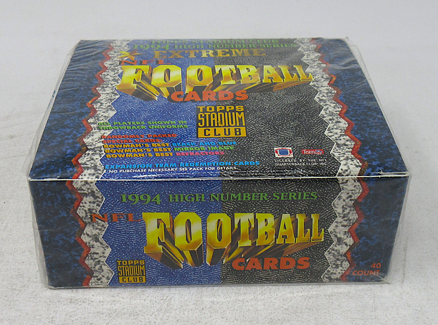 1994 Topps Stadium Club Football High Number Series Box (40/) (Retail)