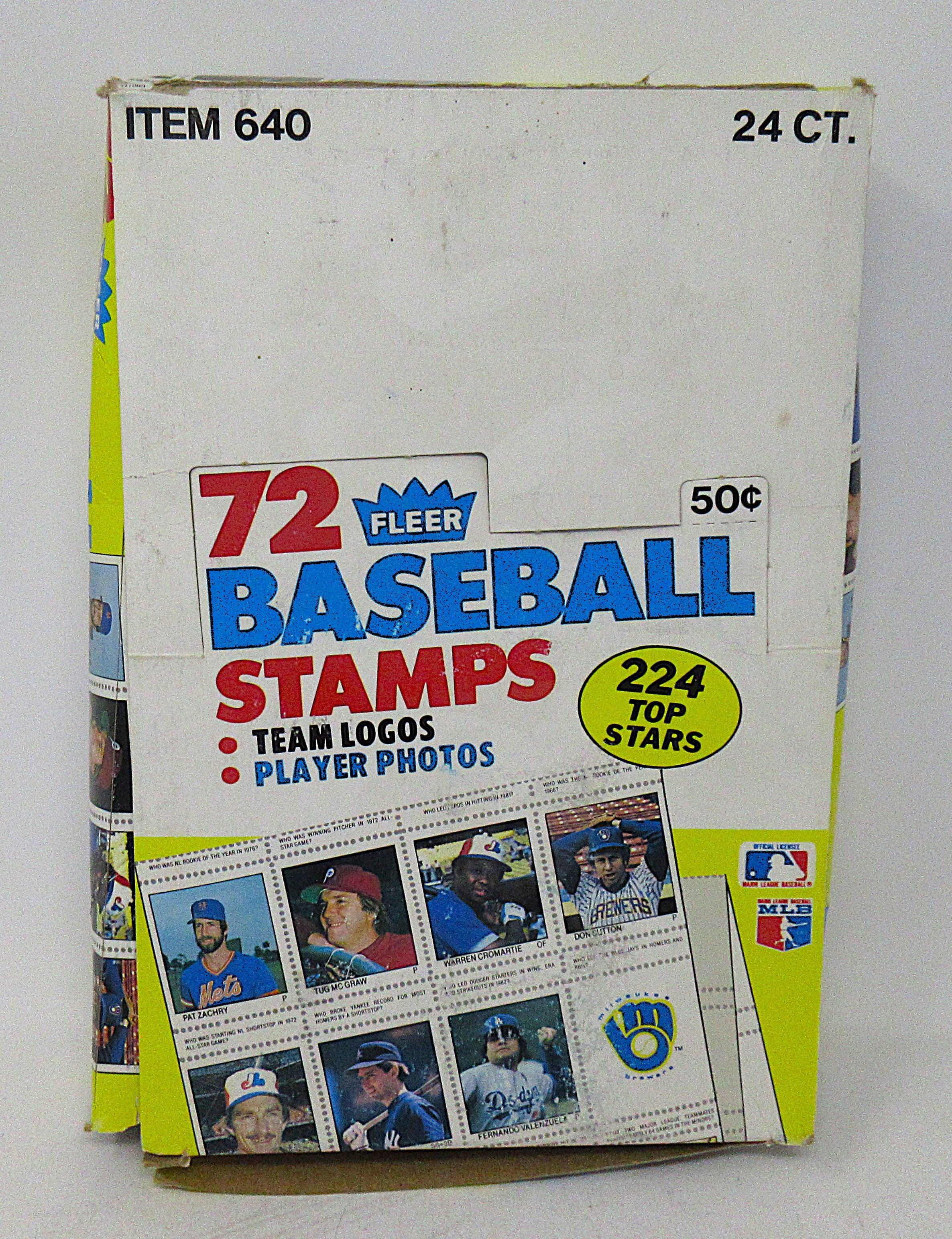1983 Fleer Baseball Stamps Box (24/72)