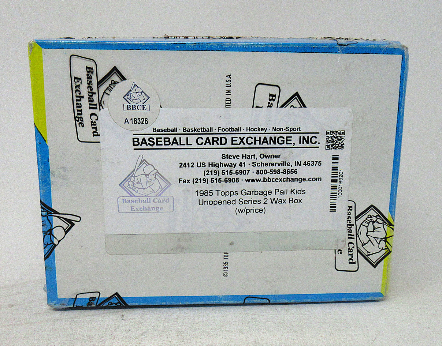 1985 Topps Garbage Pail Kids Unopened Series 2 Wax Box (w/ Price) (BBCE) (A18326)