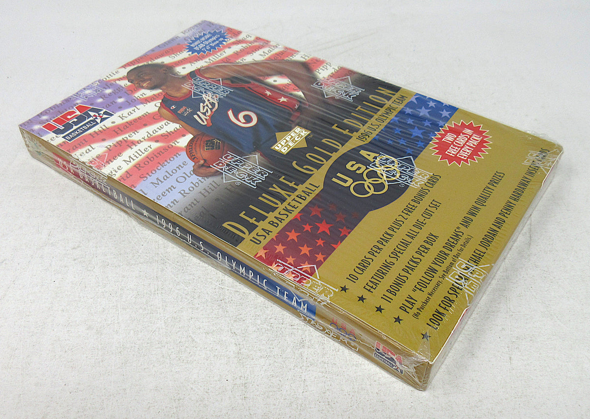 1996 1996/97 Upper Deck USA Basketball Deluxe Gold Edition Box (11/12)