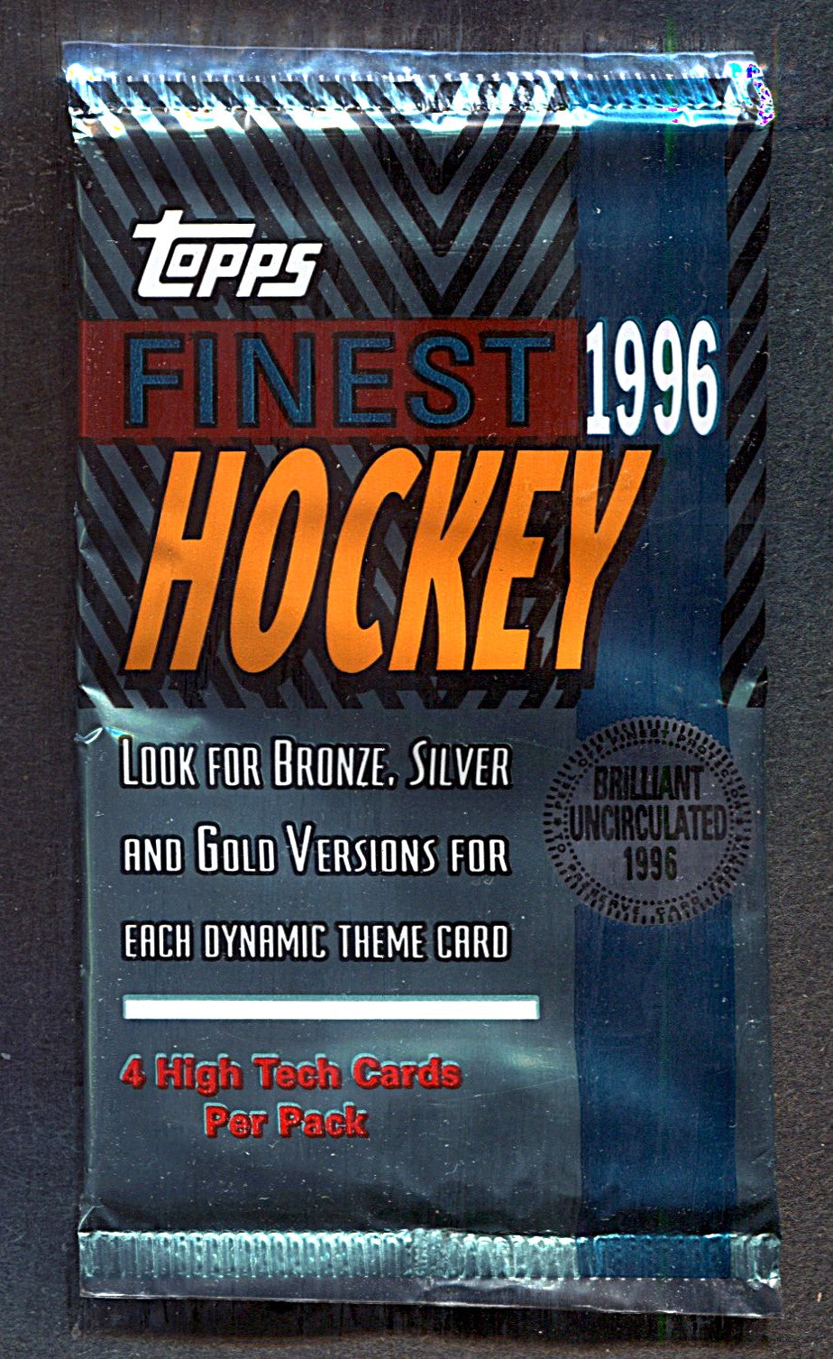1995/96 Topps Finest Hockey Unopened Pack (4)