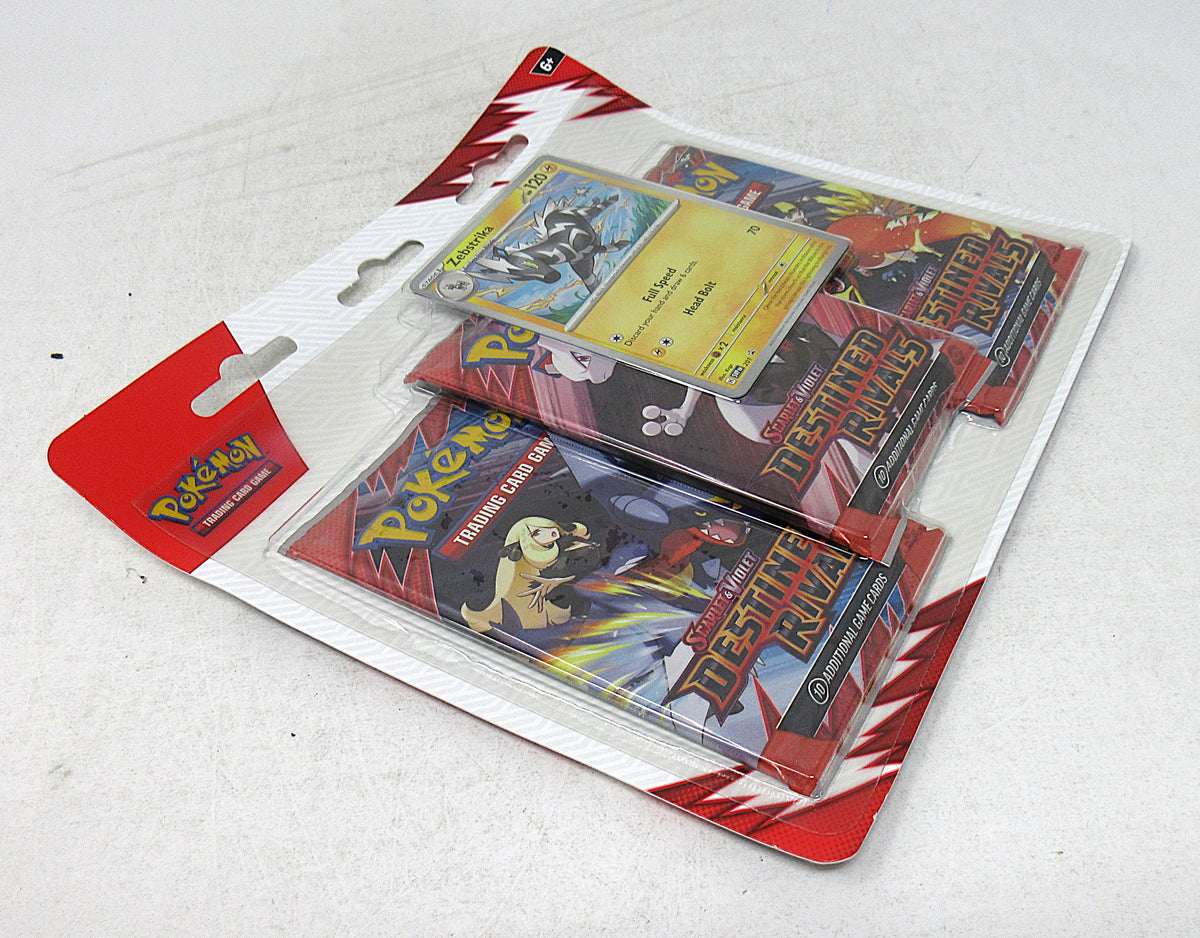 Pokemon Scarlet & Violet Destined Rivals Blister Pack (3 Packs) (Zebstrika)  (100-10633)