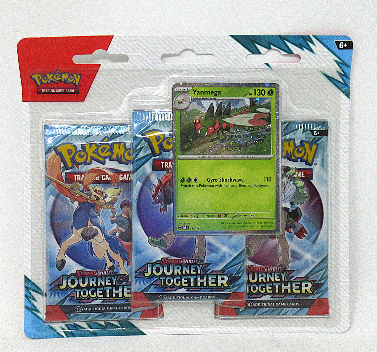 Pokemon Scarlet & Violet Journey Together Blister Pack (3 Packs) (Yanmega) (10-10174-101)