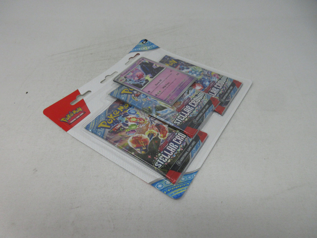 Pokemon Scarlet & Violet Stellar Crown Blister Pack (3 Packs) (Tinkaton) (190-41305)