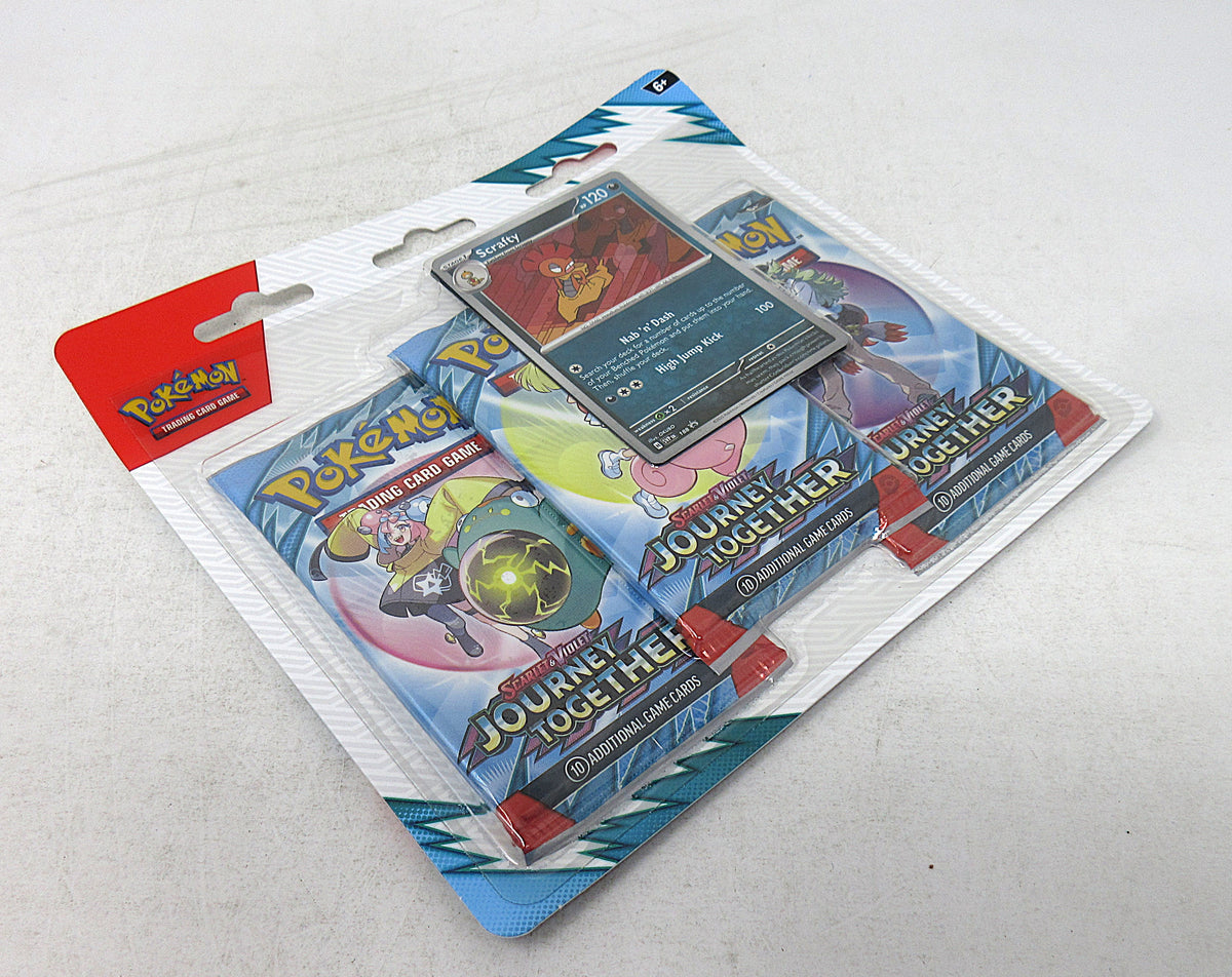 Pokemon Scarlet & Violet Journey Together Blister Pack (3 Packs) (Scrafty) (10-10174-101)