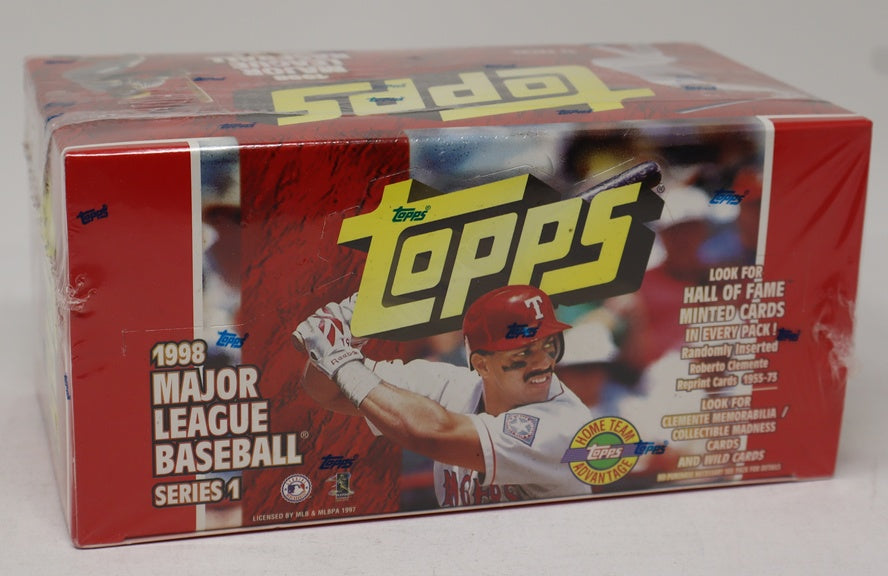1998 Topps Baseball Series 1 Jumbo Box (HTA)