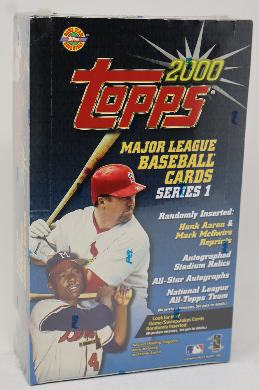 2000 Topps Baseball Series 1 Jumbo Box (HTA)