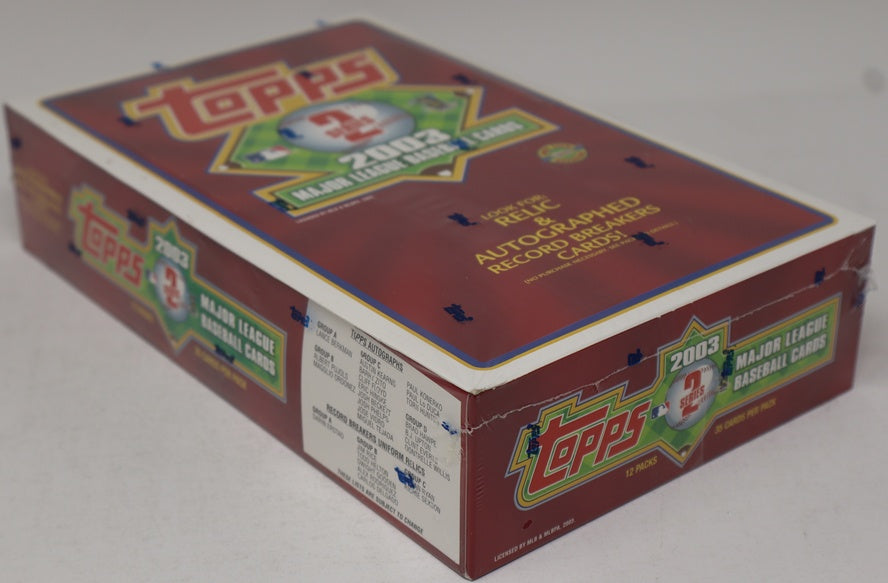 2003 Topps Baseball Series 2 Jumbo Box (HTA) (12/35)