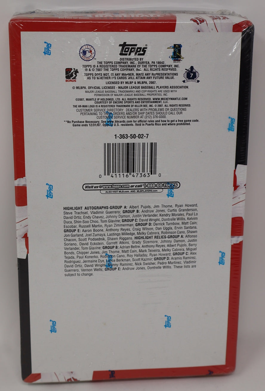 2007 Topps Baseball Series 2 Box (Hobby) (36/10)