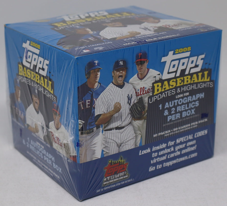2008 Topps Baseball Updates & Highlights Jumbo Box (HTA) (10/50)
