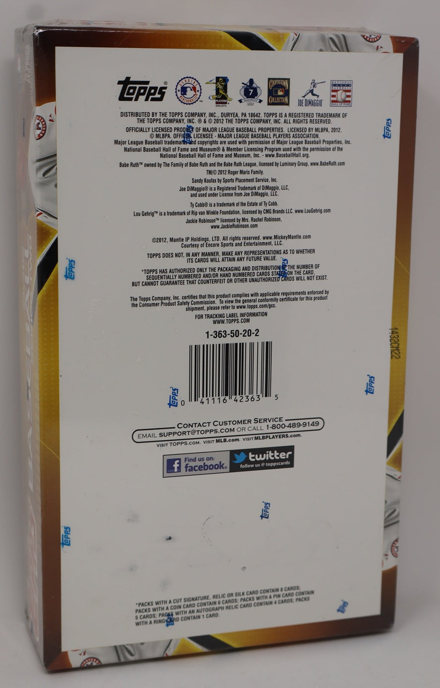 2012 Topps Baseball Series 2 Box (Hobby) (36/10)