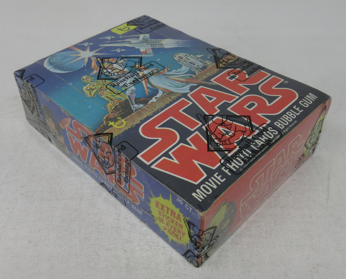 1977 Topps Star Wars Unopened Series 2 Wax Box (French) (BBCE) (A17578)