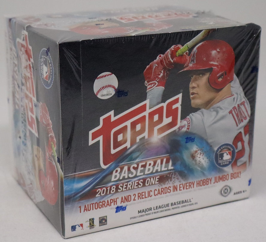 2018 Topps Baseball Series 1 Jumbo Box (Hobby) (10/50)