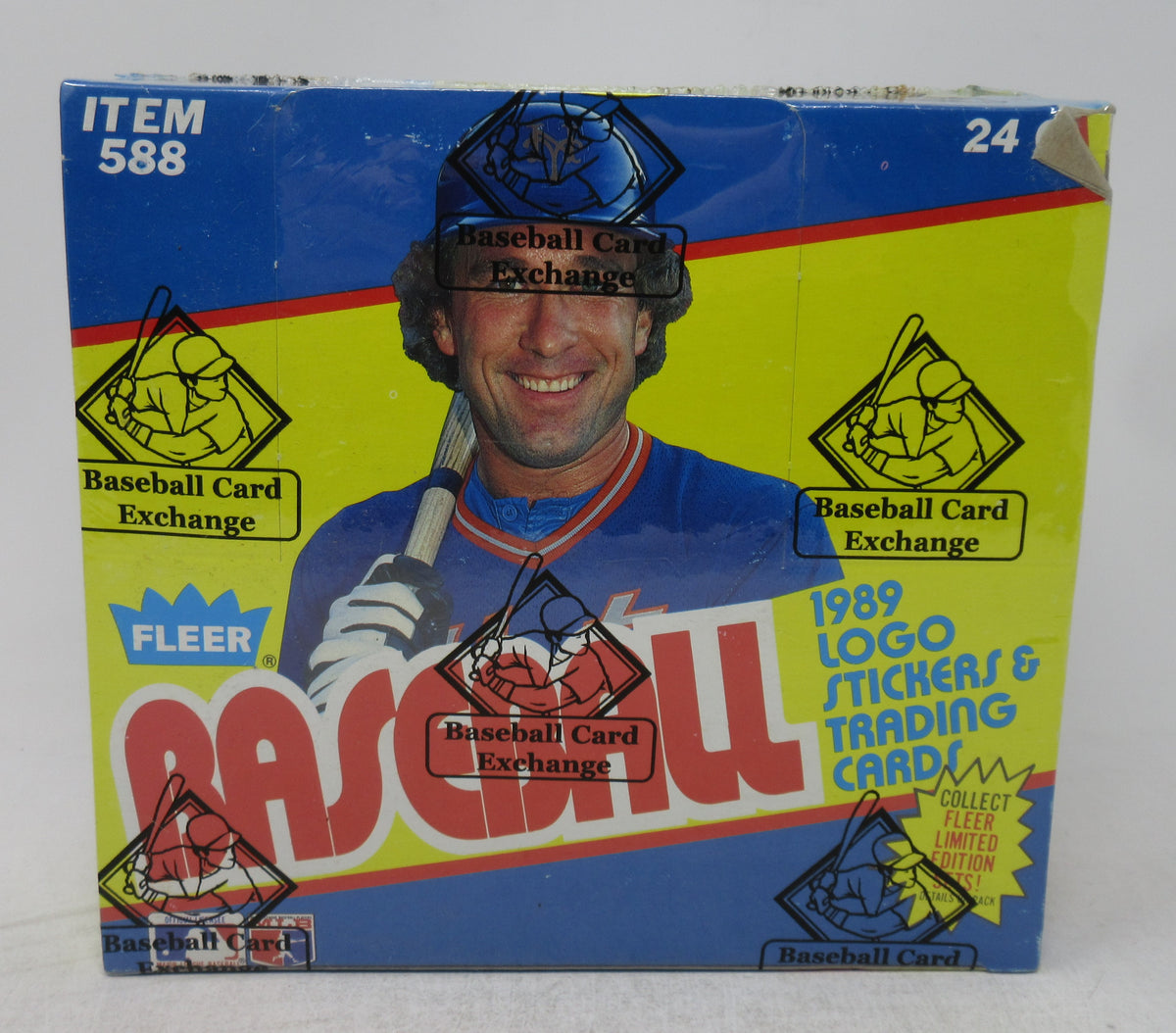 1989 Fleer Baseball Unopened Cello Box (FASC) (Code 90181)