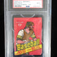1978 OPC O-Pee-Chee Baseball Unopened Wax Pack (Hunter Top) PSA 9 *7404