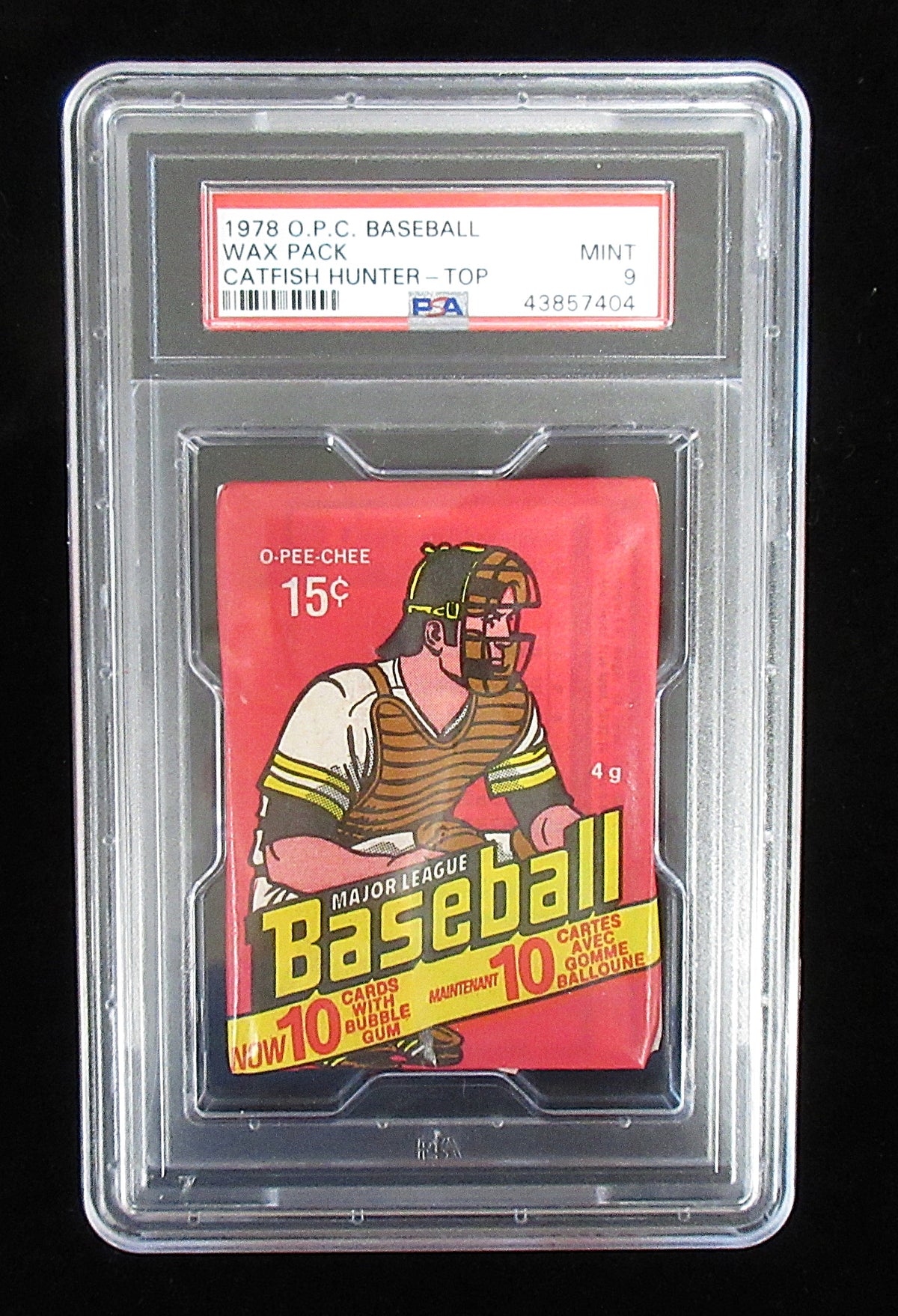 1978 OPC O-Pee-Chee Baseball Unopened Wax Pack (Hunter Top) PSA 9 *7404