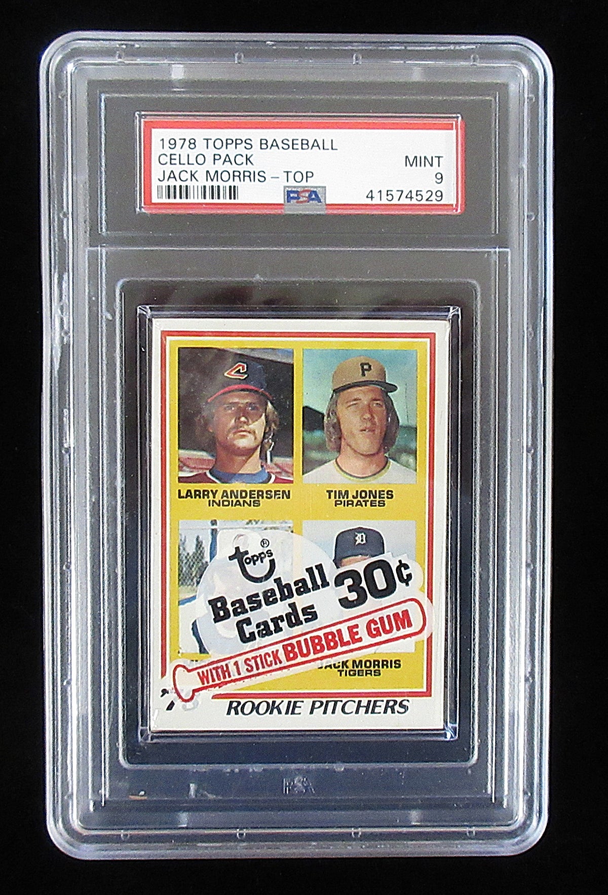 1978 Topps Baseball Unopened Cello Pack (Morris RC Top) PSA 9 *4529