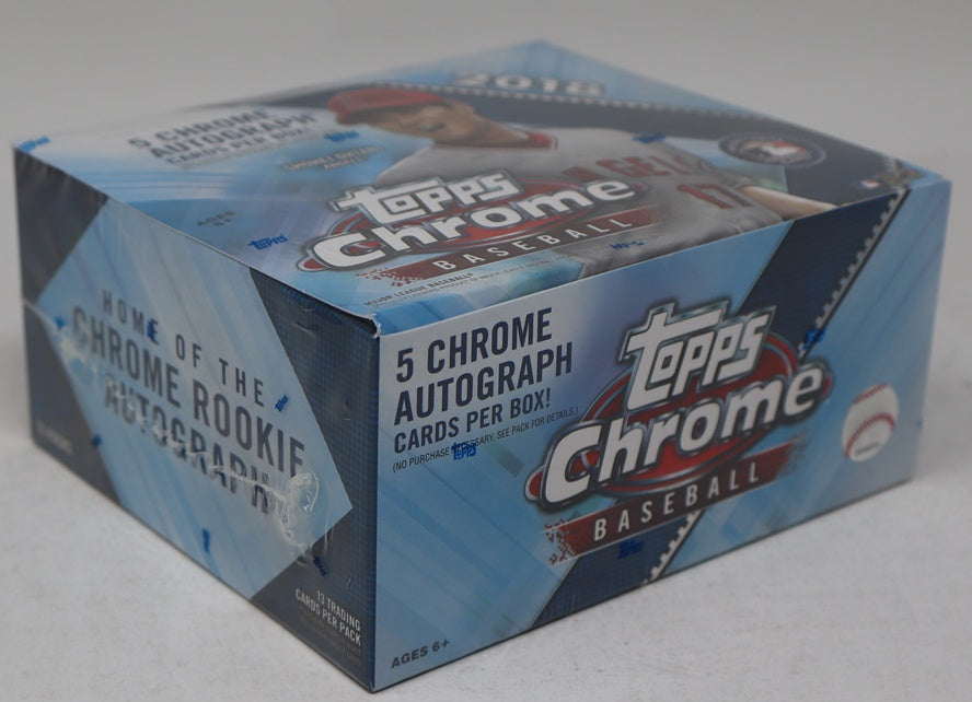 2018 Topps Chrome Baseball Jumbo Box (HTA) (12/13)
