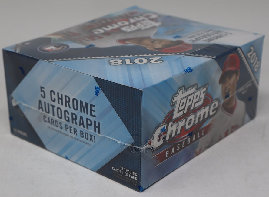 2018 Topps Chrome Baseball Jumbo Box (HTA) (12/13)