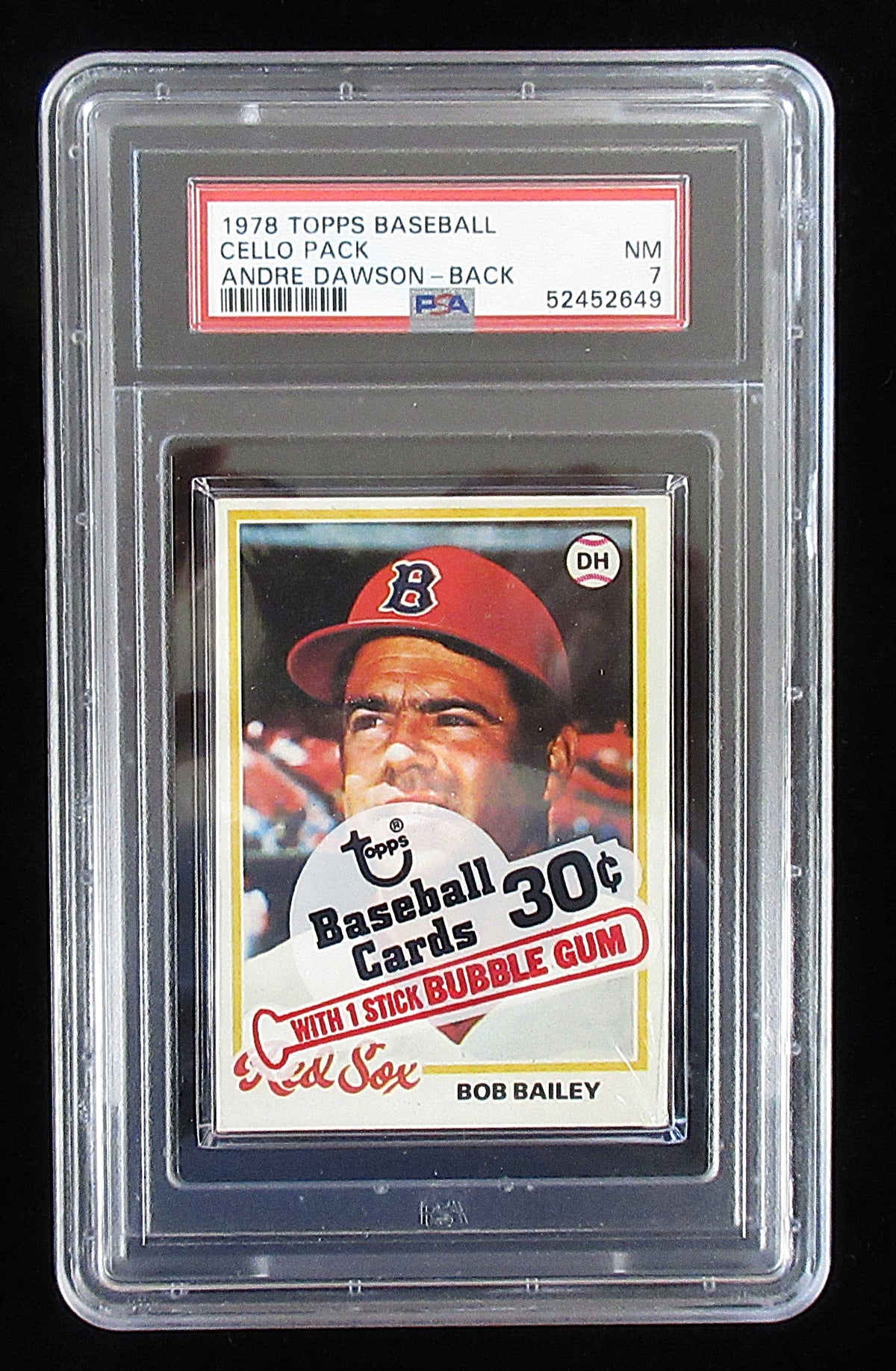 1978 Topps Baseball Unopened Cello Pack (Dawson Back) PSA 7 *2649