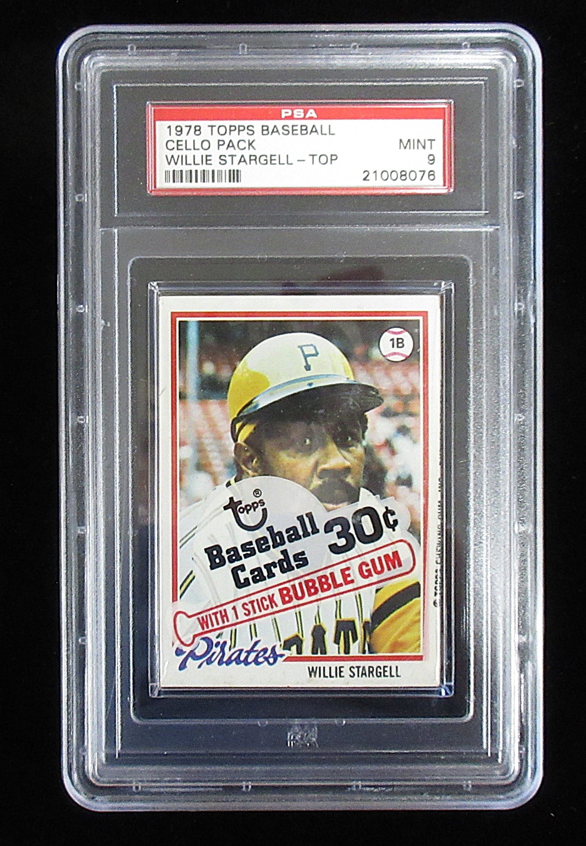 1978 Topps Baseball Unopened Cello Pack (Stargell Top) PSA 9 *8076