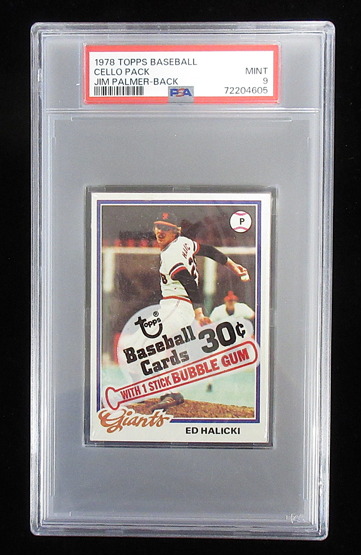 1978 Topps Baseball Unopened Cello Pack (Palmer Back) PSA 9 *4605