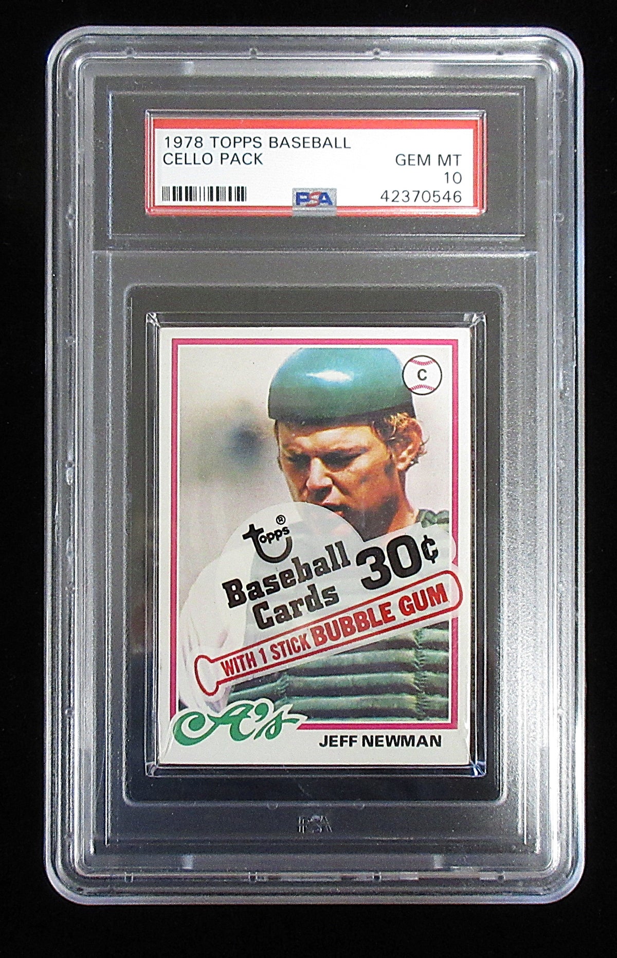 1978 Topps Baseball Unopened Cello Pack PSA 10 *0546
